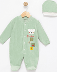 HELLO BABY Overall Set aus Baumwolle Velvet