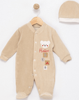 HELLO BABY Overall Set aus Baumwolle Velvet