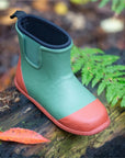 Bottines hautes en caoutchouc avec doublure color block