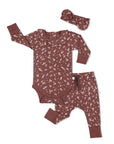 Ensemble body et pantalon bébé — Winter Bloom