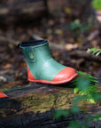 Bottines hautes en caoutchouc avec doublure color block