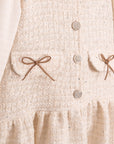 Kleid mit Stickerei Set für Mädchen