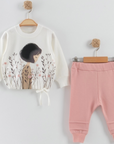 2-teiliges Mädchen Outfit aus Baumwolle