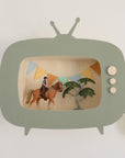 TV-Box aus Holz  Wanddekoration für Kinderzimmer