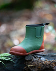 Bottines hautes en caoutchouc avec doublure color block