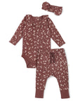 Ensemble body et pantalon bébé — Winter Bloom