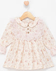 Baby Kleid mit Rüschenkragen aus Baumwolle