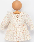 Baby Kleid mit Rüschenkragen aus Baumwolle
