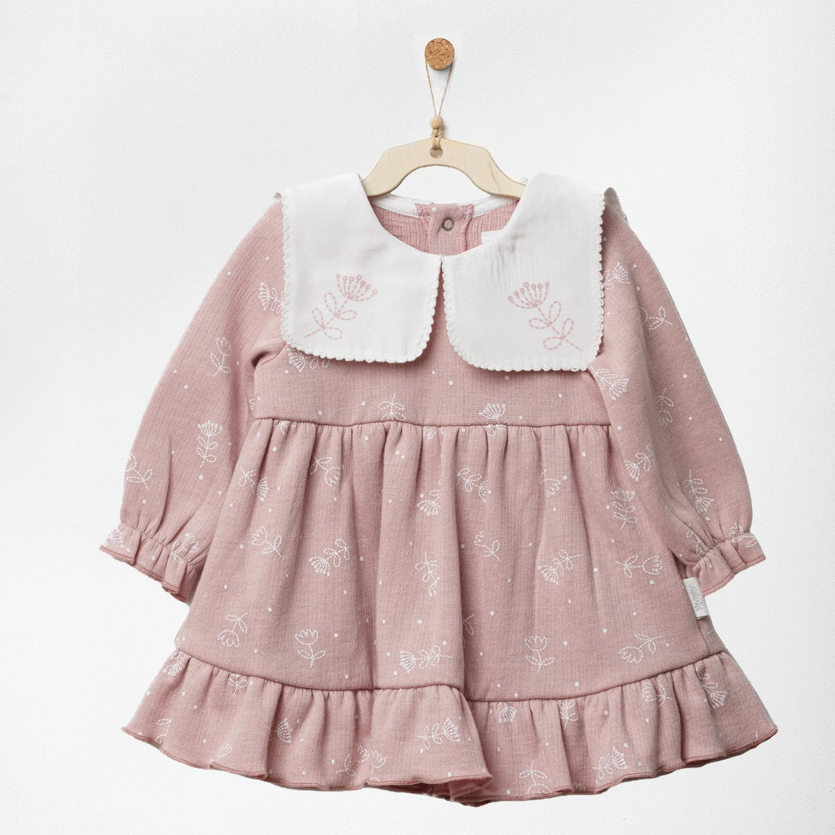 Babykleid mit besticktem Kragen – Royal Baby
