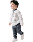 TEDDY BEAR PRINTED MUSLIN SET FOR MEN 9 Months, 12 Months, 18 Months, 2 Years Old Boys