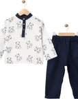 TEDDY BEAR PRINTED MUSLIN SET FOR MEN 9 Months, 12 Months, 18 Months, 2 Years Old Boys