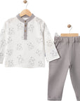 TEDDY BEAR PRINTED MUSLIN SET FOR MEN 9 Months, 12 Months, 18 Months, 2 Years Old Boys