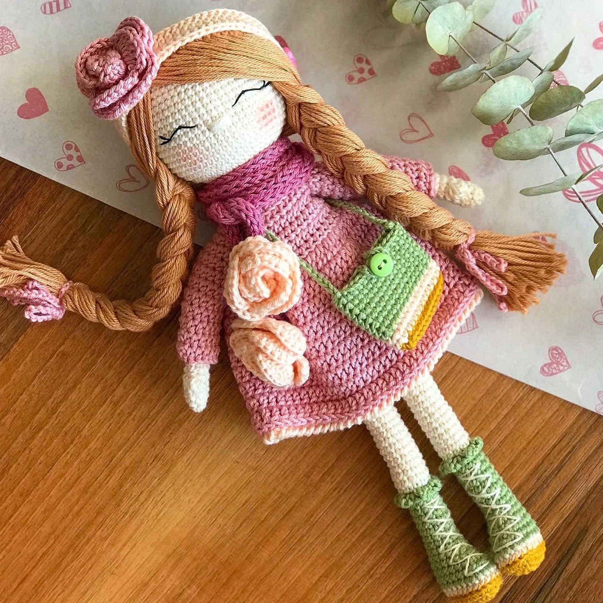 Maple Handmade Amigurumi Doll - Organic Crochet Doll
