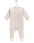 Baby Overall mit Fuß & Stickerei aus Baumwolle