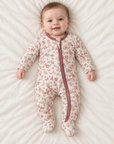 Baby-Strampler mit Reissverschluss & Blumenmuster – Floral Dreams