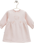 Gestepptes kleid mit Stickerei aus Baumwolle