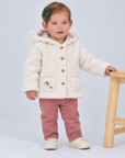 Baby Jacke mit Kapuze & Baumwollfutter