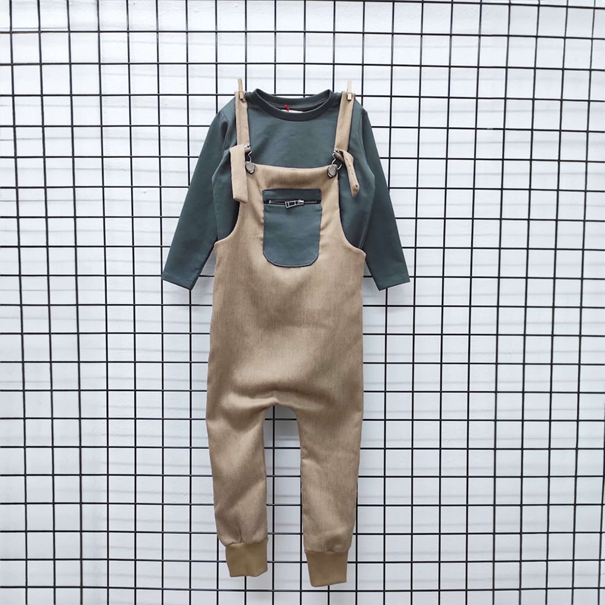 2-teiliges- Set &quot;Velved Collection&quot; Overall + Sweatshirt