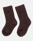 Little Steppe Socken aus Yakwolle in Schokoladenbraune