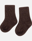Little Steppe Socken aus Yakwolle in Schokoladenbraune Farbe