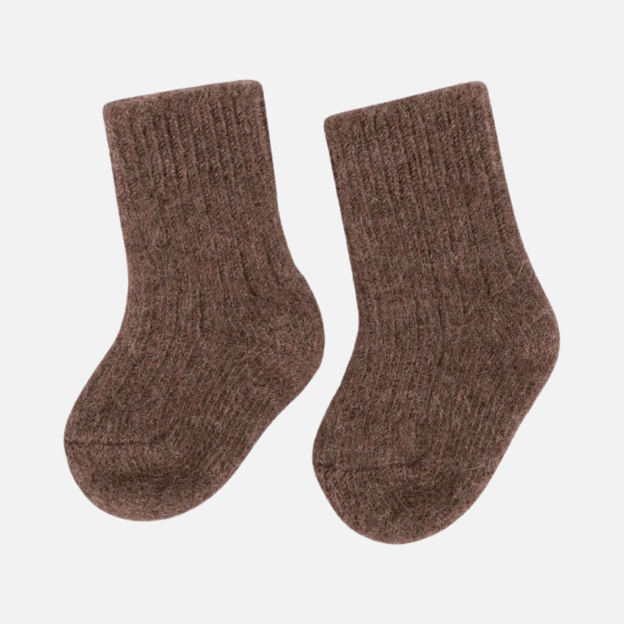Little Steppe Socken aus Yakwolle - Braun