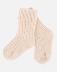Little Steppe Socken aus Wolle - Weiss