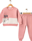 WINTER RABBIT EAR EMBROIDERED SET 12 Months, 2 Years, 3 Years, 4 Years Girl