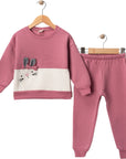WINTER RABBIT EAR EMBROIDERED SET 12 Months, 2 Years, 3 Years, 4 Years Girl
