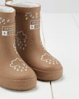 Color-changing Rubber Boots in fudge Brown