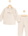 2-teiliges Little One Pyjama aus natürlicher Baumwolle