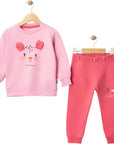2-teiliges Baby Mädchen Set – Baumwoll-Trainingsanzug (Oberteil & Hose)