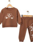 2-teiliges Jungen Baby Set Trainingsanzug Let’s Play (Oberteil & Hose)
