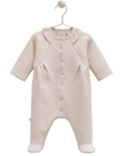 Baby Overall mit Fuß für Mädchen aus Baumwolle