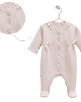 Baby Overall mit Fuß für Mädchen aus Baumwolle
