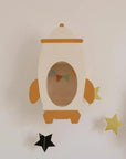 Space Shuttle aus Holz Kinderzimmer Deko Bernstein
