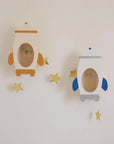 Space Shuttle aus Holz Kinderzimmer Deko Bernstein