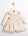 Baby Kleid mit besticktem Kragen