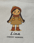 handgemachtes Bio-Häkelpuppe Lina, Amigurumi Puppe