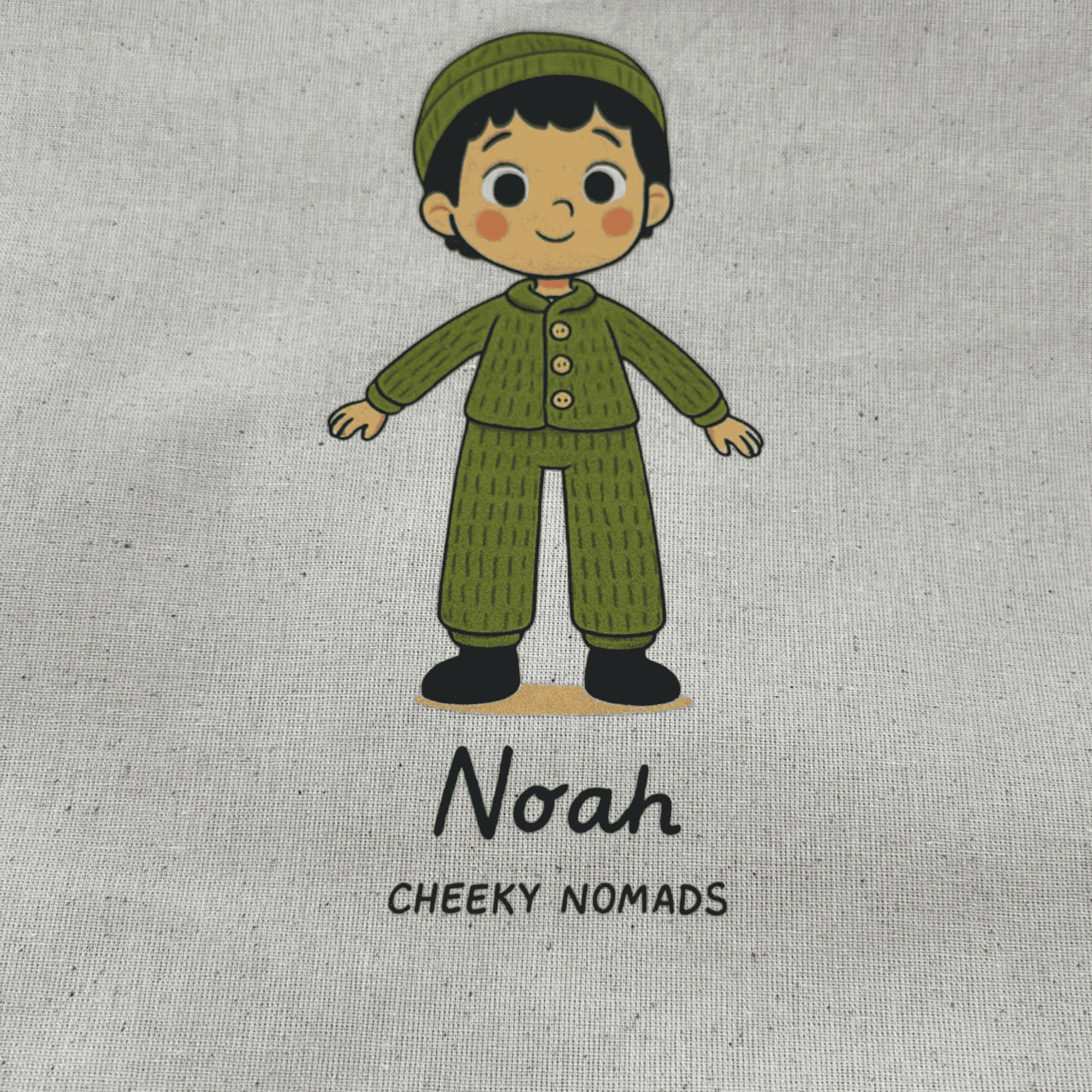 handgemachter Amigurumi Freund Noah - Bio-Häkelpuppe