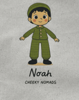 handgemachtes Bio-Häkelpuppe Noah, Amigurumi Puppe
