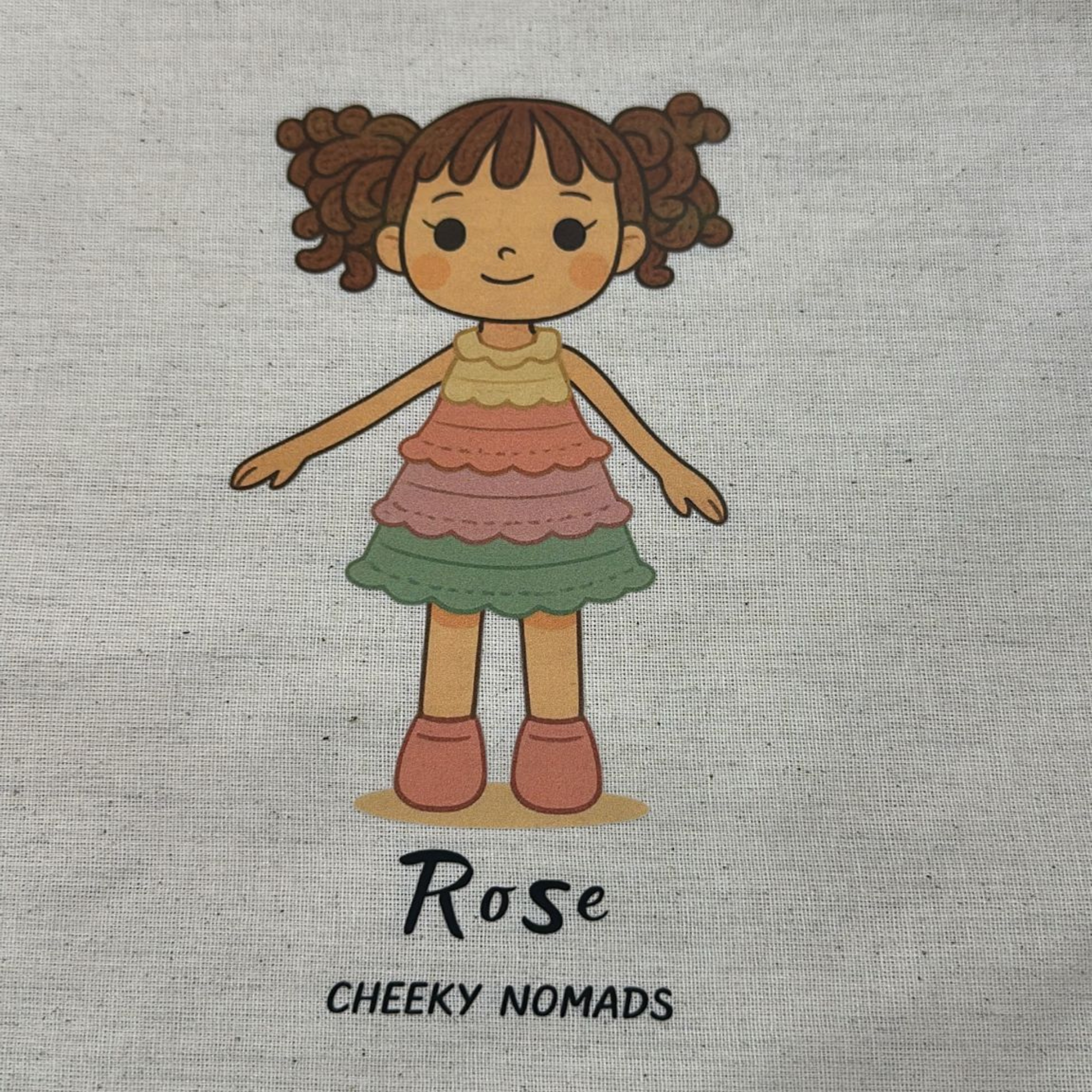 Rosé handgemachte Amigurumi Puppe - Bio-Häkelpuppe