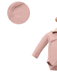 3-teiliges Baby Rosa Set aus Bio-Baumwolle