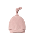 Baby Rosa Overall mit Füßen und Mütze aus Bio-Baumwolle
