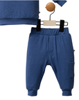 Baby Outfit Blue Navy aus Bio-Baumwolle – Sweatshirt & Hose