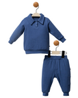 Baby Outfit Blue Navy aus Bio-Baumwolle – Sweatshirt & Hose