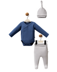 3-teiliges Baby Set aus Bio-Baumwolle Navy Blue(0-3M/3-6M)