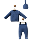 Neugeborene Set aus Bio-Baumwolle Navy Blue
