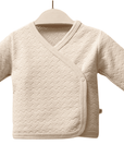 3-teiliges Neugeborene Set aus Bio-Baumwolle Beige (0-3M)