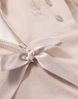 3-teiliges Baby Mädchen Set mit bestickter Kapuzenjacke