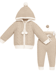 Baby Strick 2-teiliges Set aus Wolle